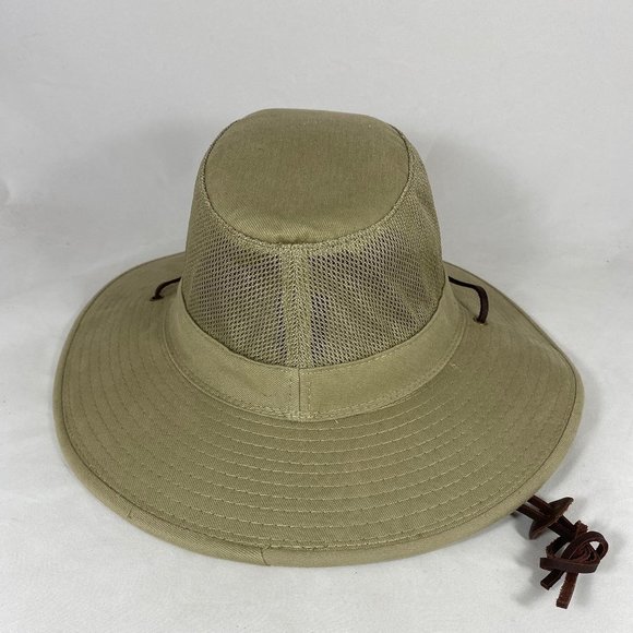 Dorfman Pacific Safari Mesh Sidewall Wide Brim Hat - Picture 4 of 10